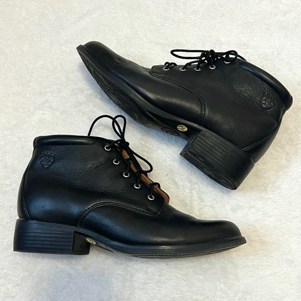 ARIAT Josie Kiltie Leather Riding Ankle Boots - Size 6.5 - Picture 2 of 12
